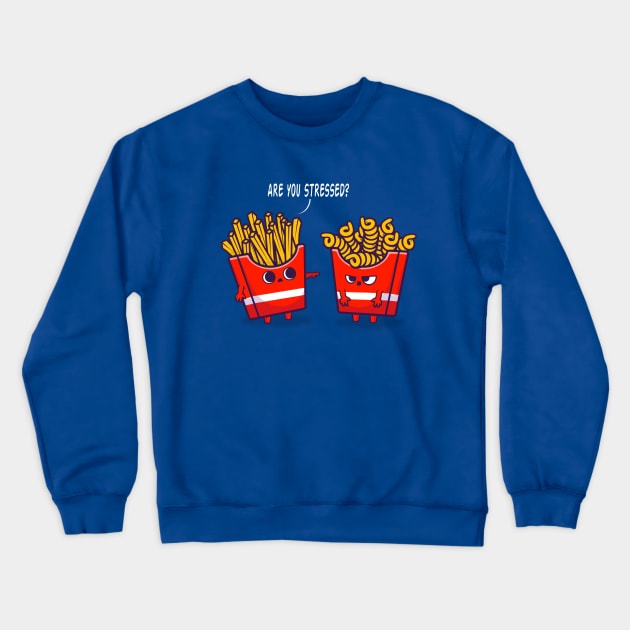 ARE YOU STRESSED? Crewneck Sweatshirt by Zampe